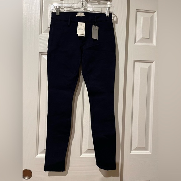 J Crew Factory 0 petite Gigi pant in navy, NWT - Picture 2 of 8
